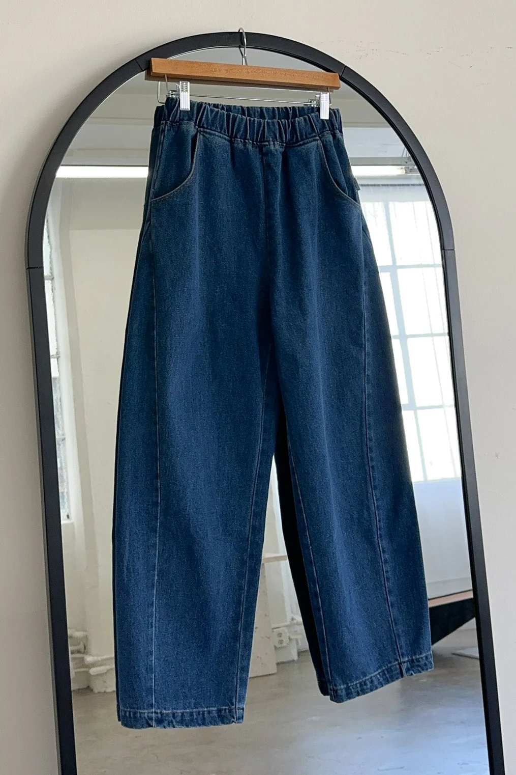 Long Arc Pants - Blue Denim - Image 7
