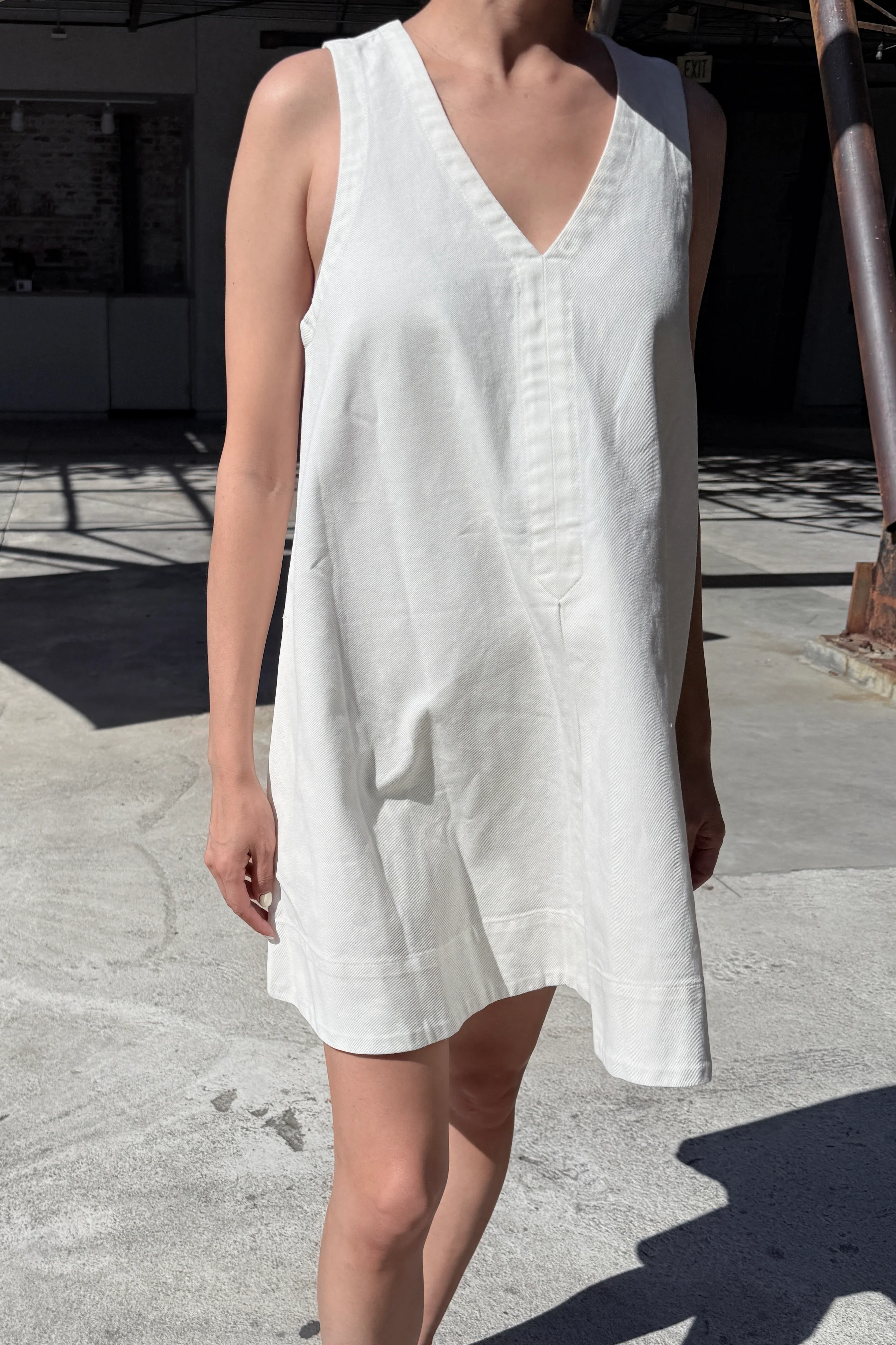 Mable Dress - White Denim - Image 3