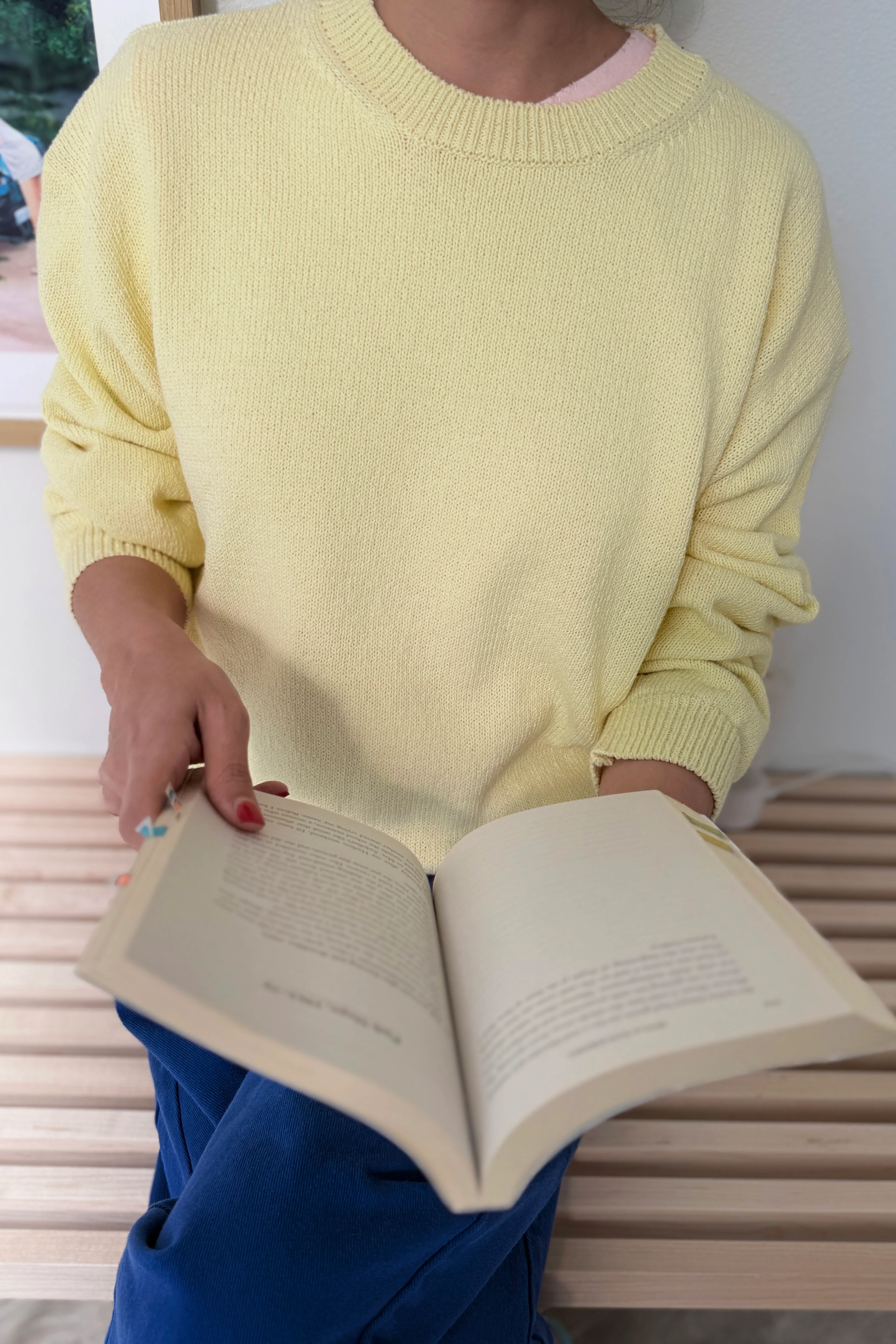 Milo Cotton Sweater - Lemonade - Image 3