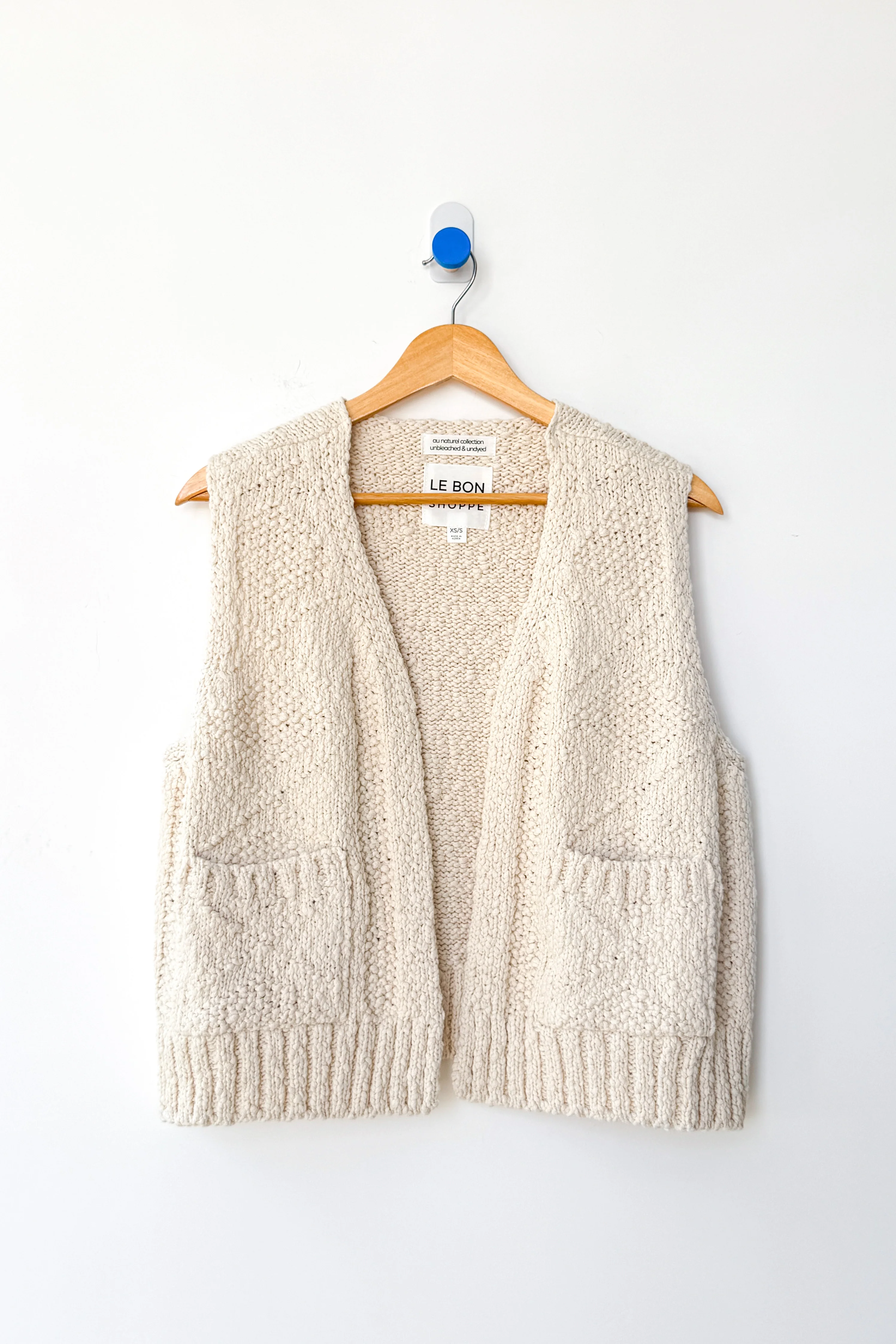 Papa Cotton Vest - Naturel - Image 4