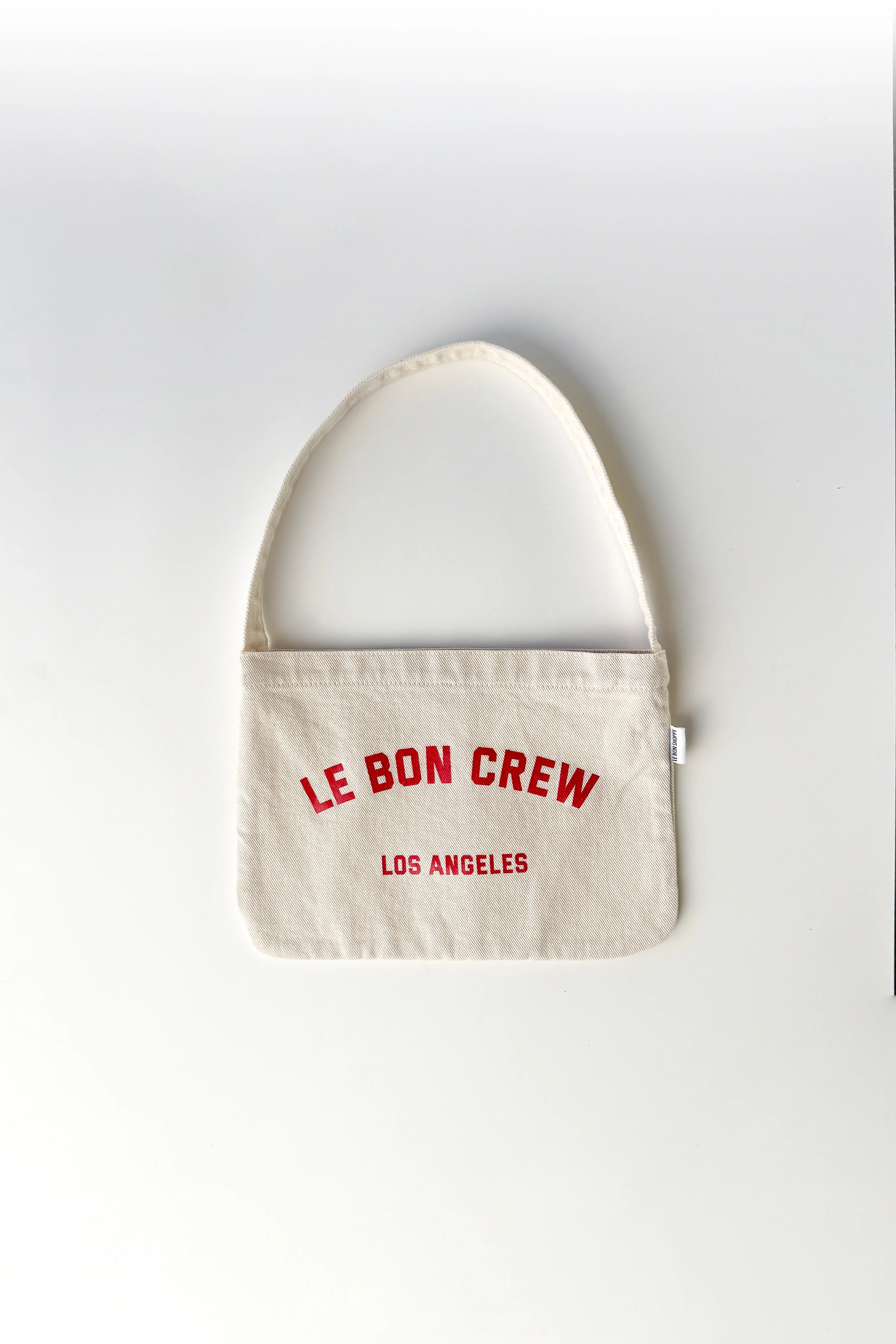 Petite Happy Carry Bag - Naturel + Red - Image 4