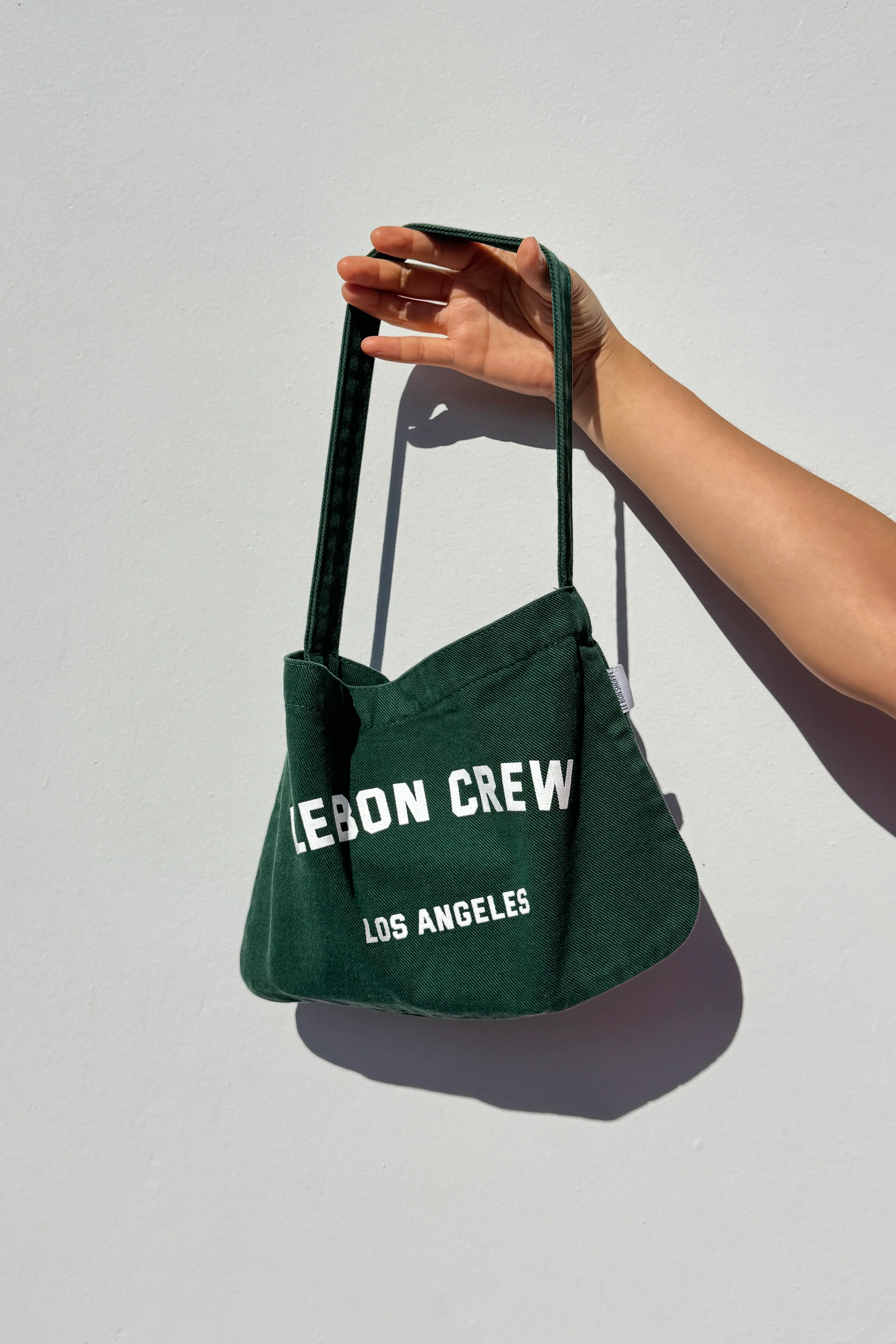Petite Happy Carry Bag - Pine + White