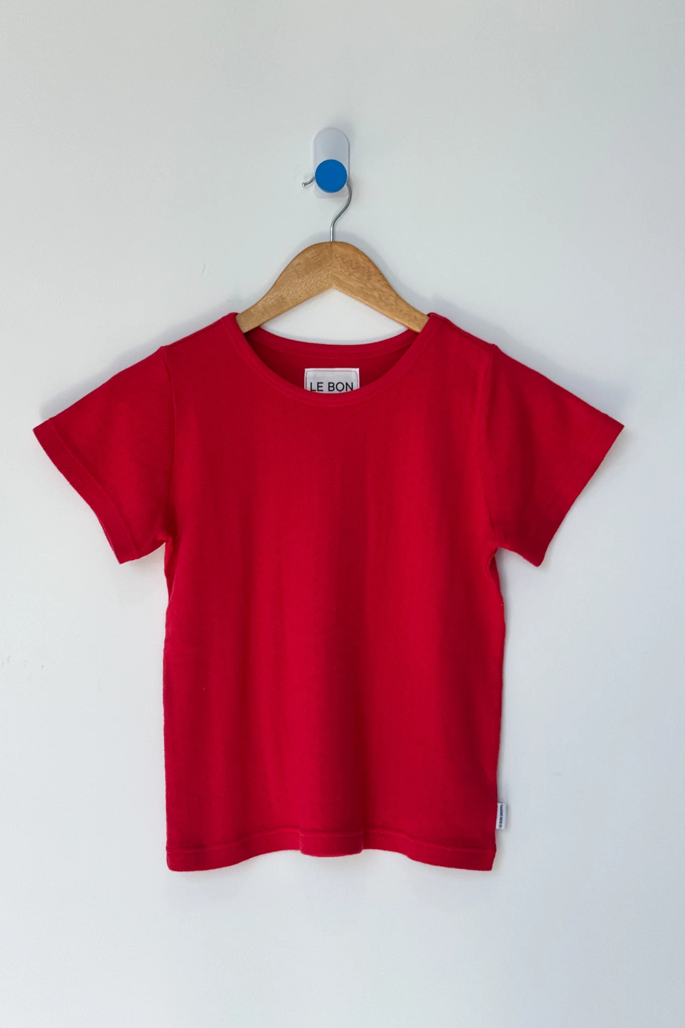 Pointelle Babe Tee - Red Apple - Image 5