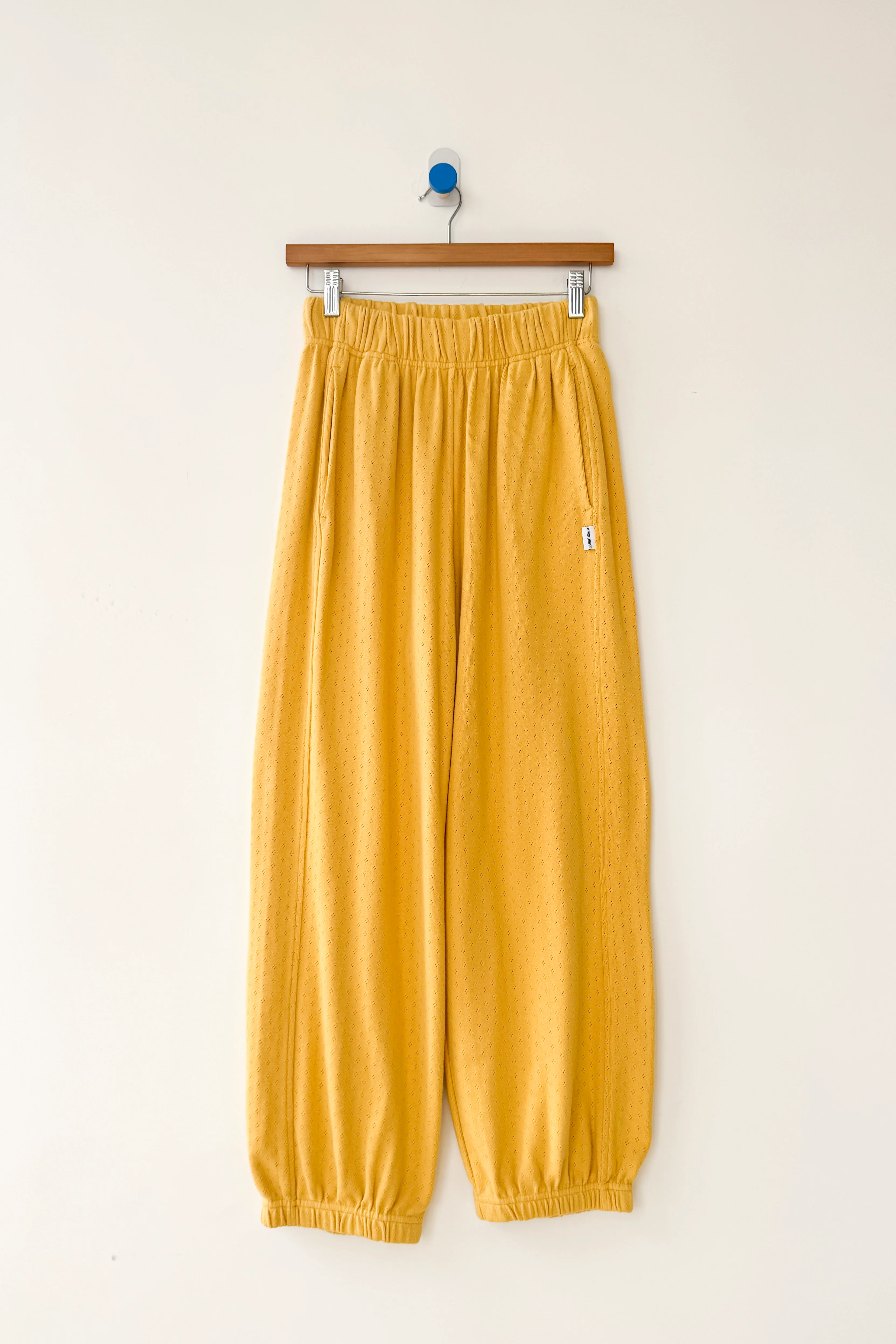 Pointelle Balloon Pants - Deep Yellow - Image 5