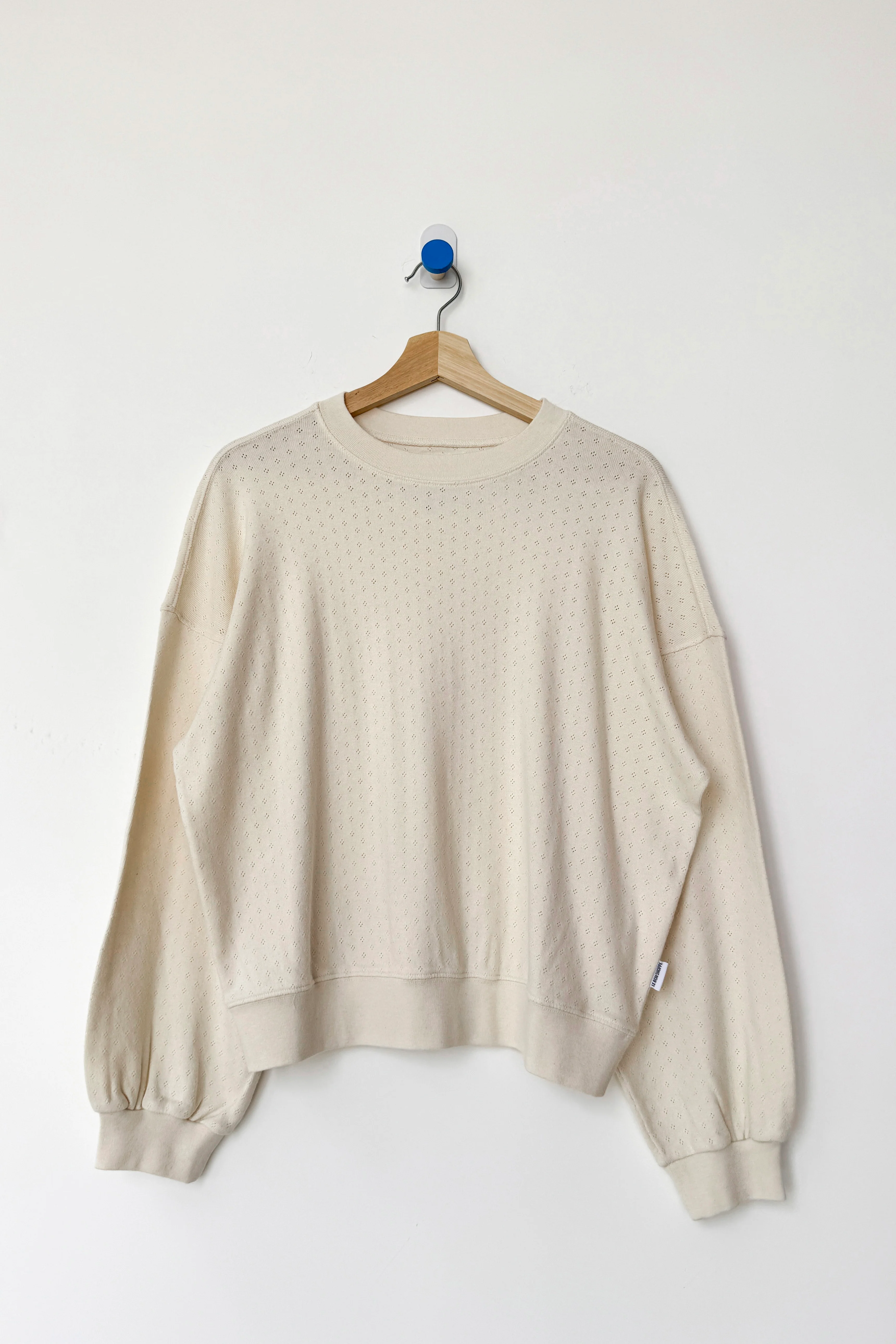 Pointelle Core Sweatshirt - Naturel - Image 4