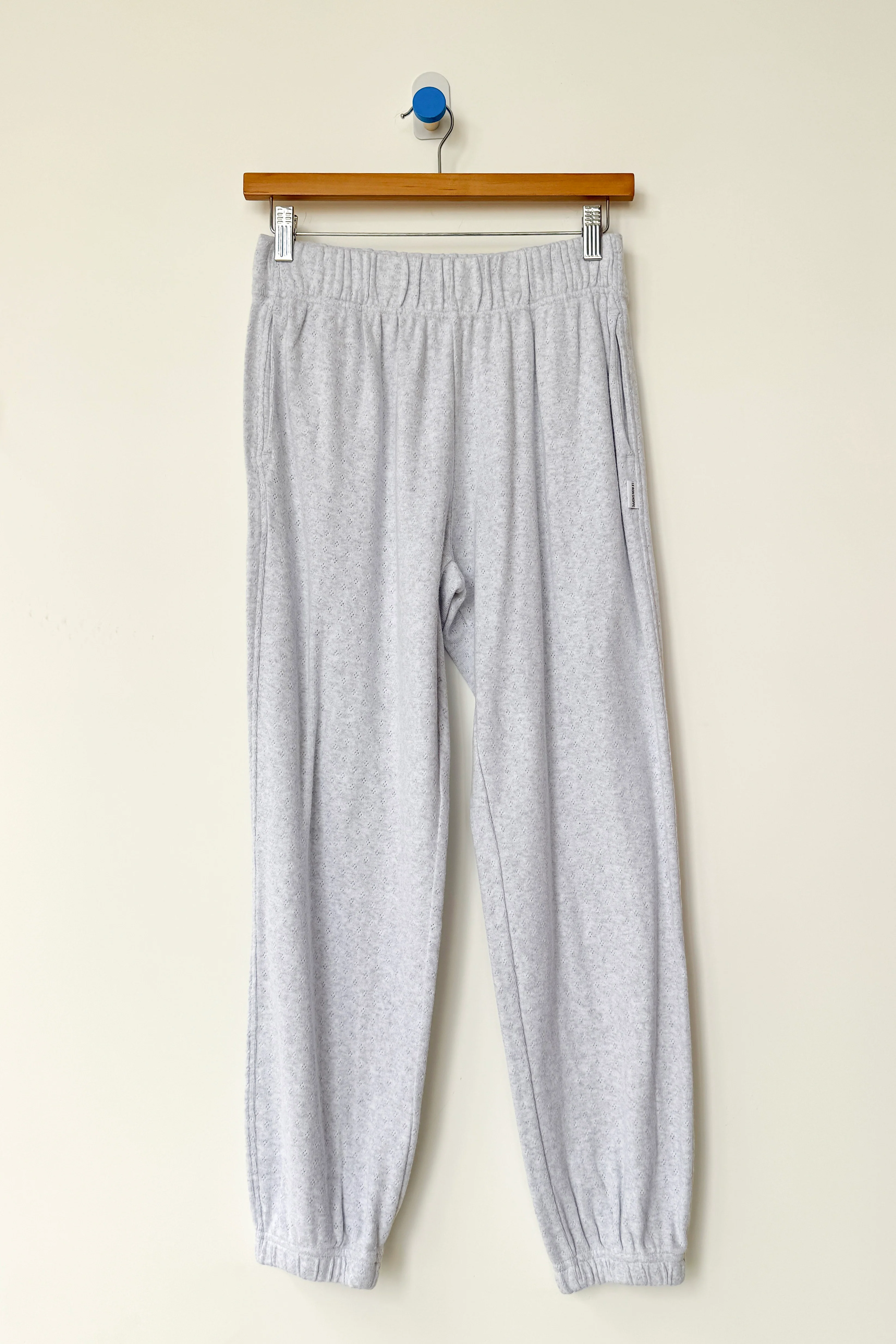 Pointelle Serene Joggers - Icy Grey - Image 4