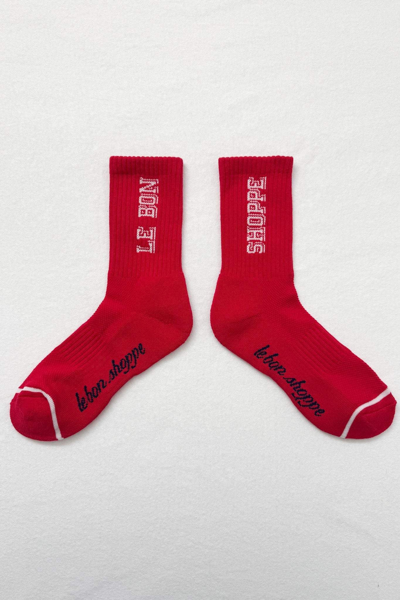 Preppy Socks - Red/Cream - Image 4