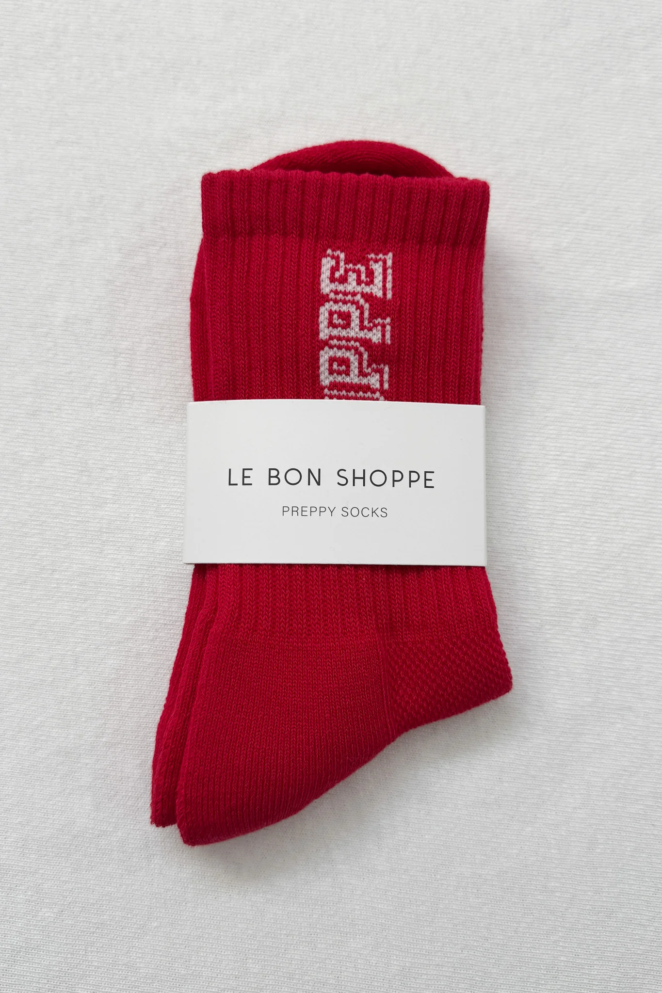 Preppy Socks - Red/Cream - Image 5