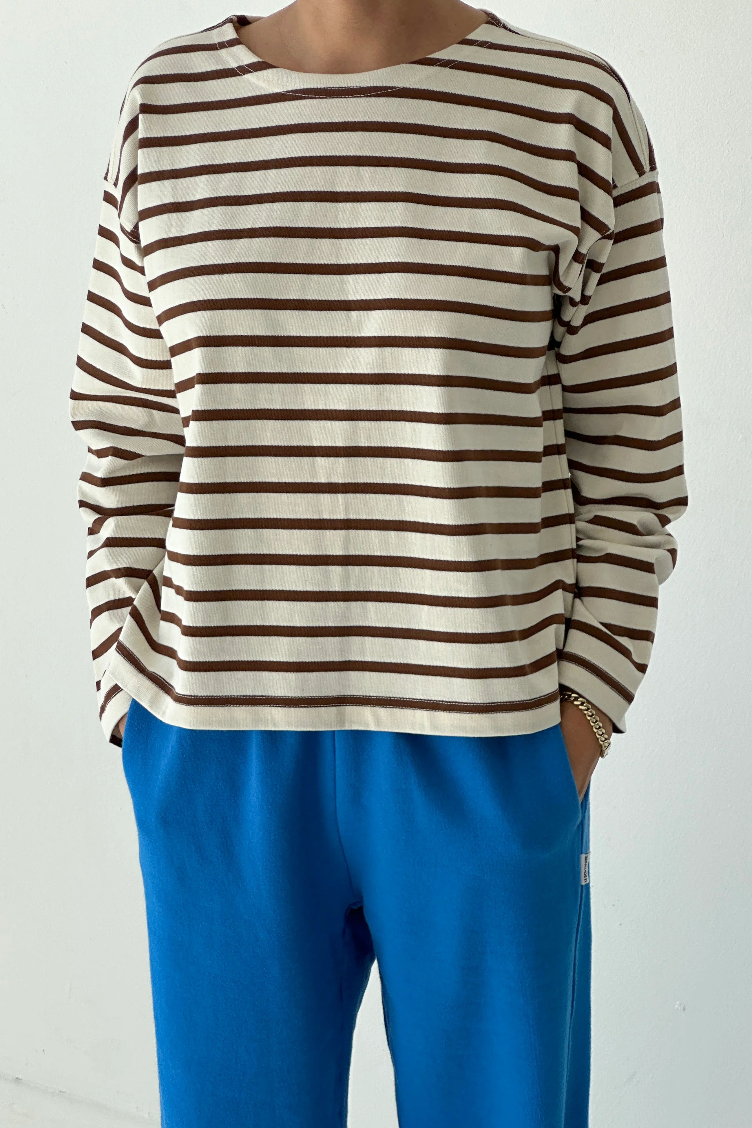Sailor Top - Coffee Stripe - Image 2