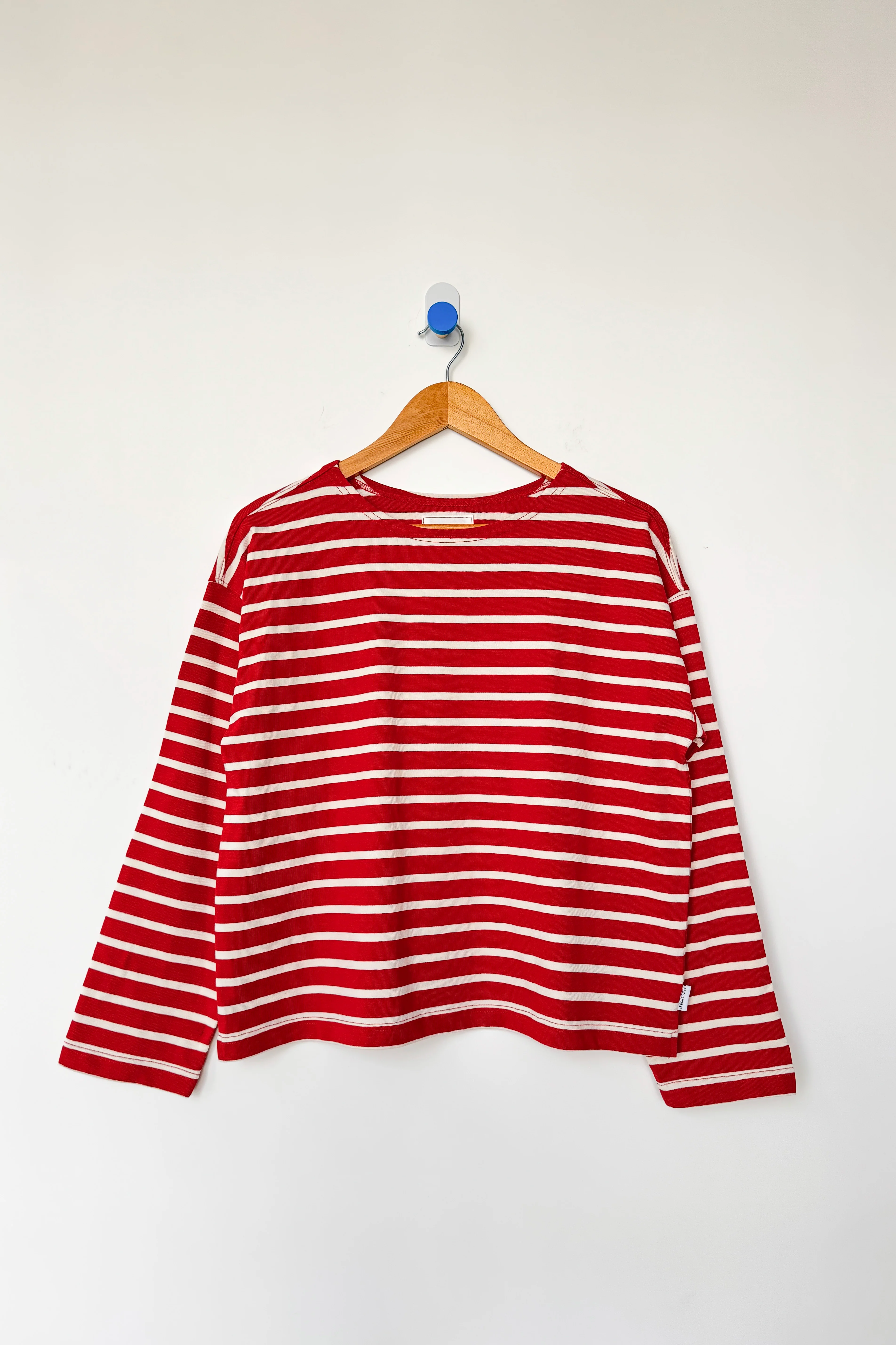 Sailor Top - White Stripe on Red - Image 5