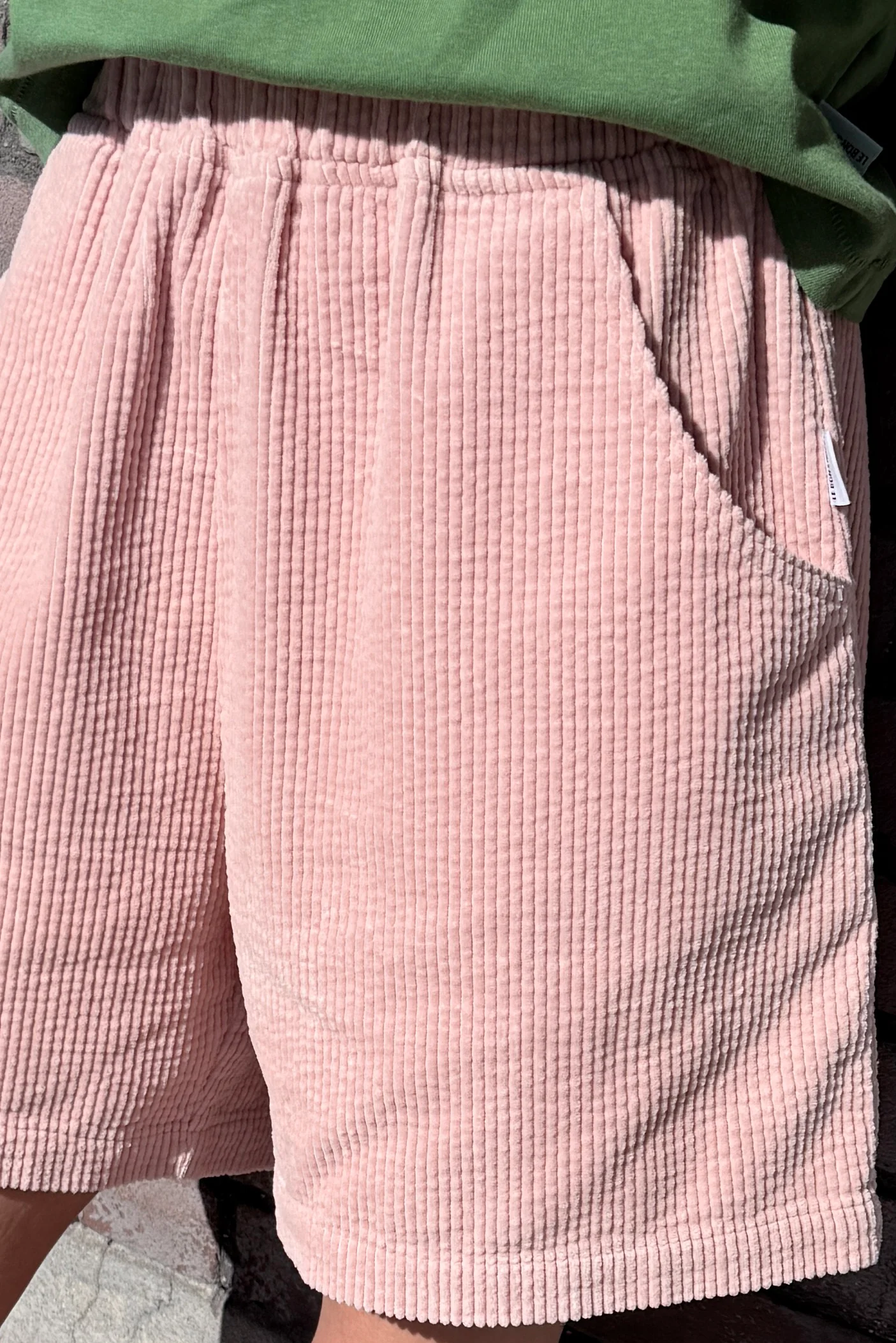 Soft Corduroy City Shorts - Baby Pink - Image 3