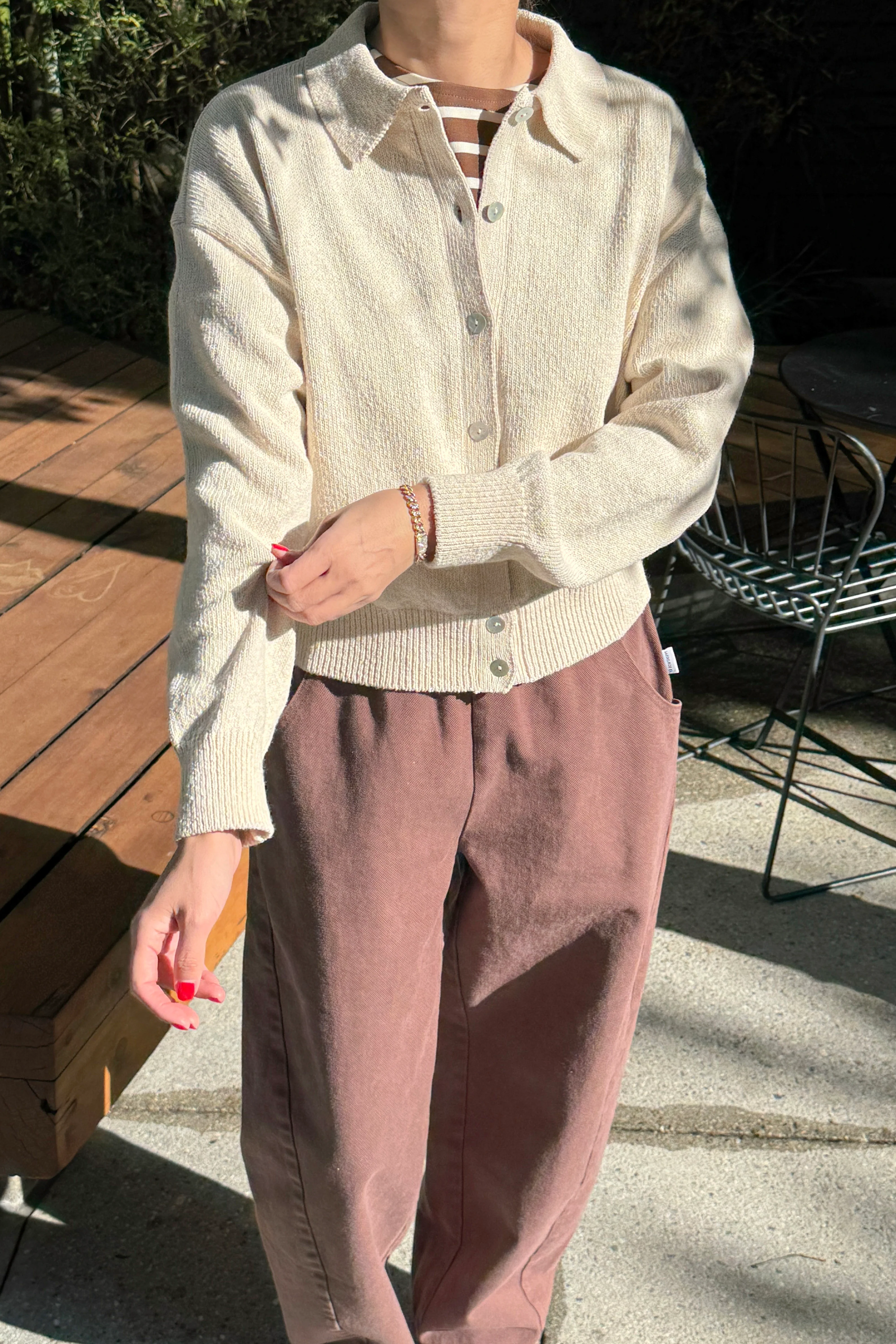 The Club Cardigan - Naturel - Image 3