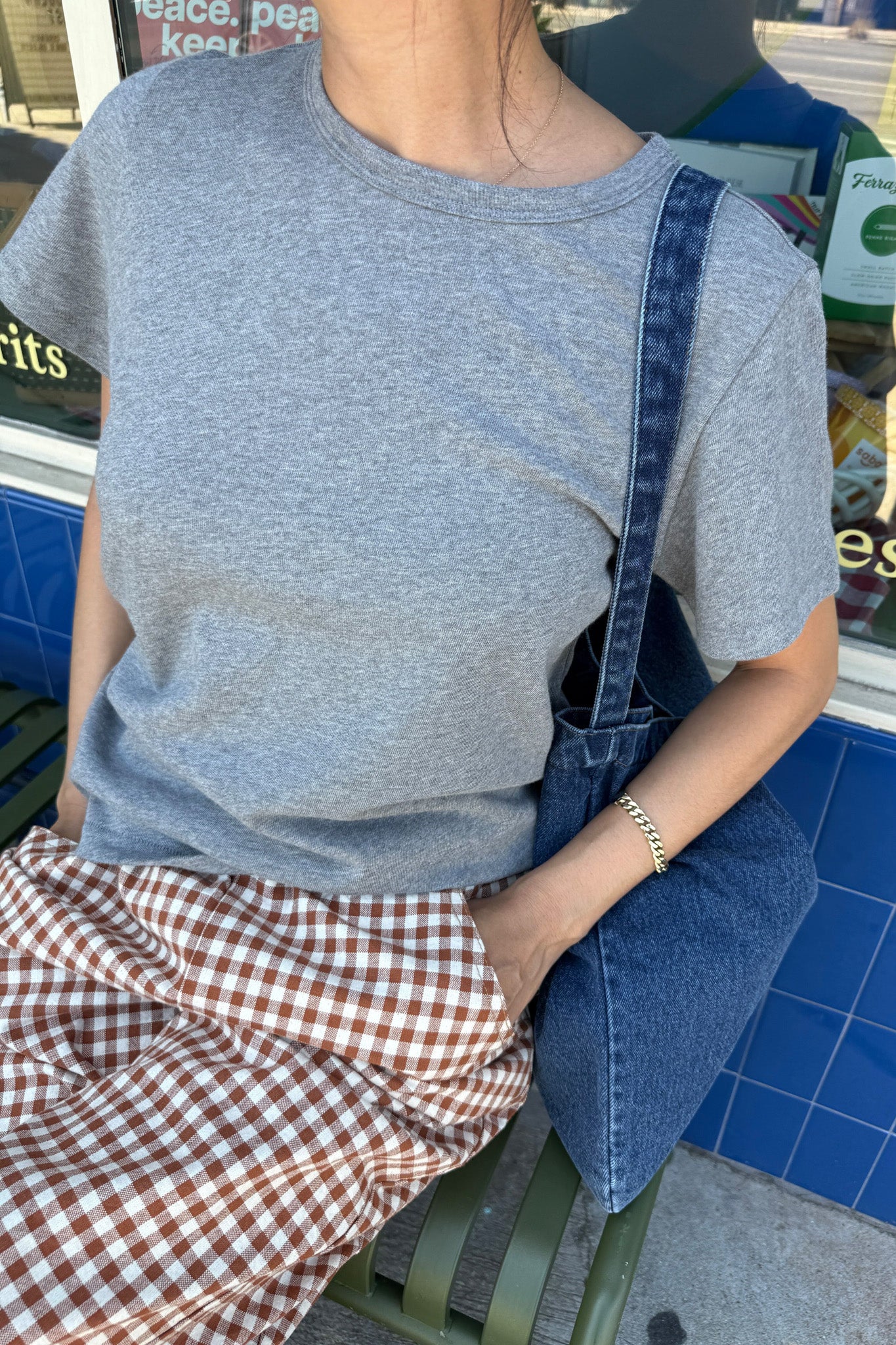 The Go-To Tee - Melange Grey - Image 3