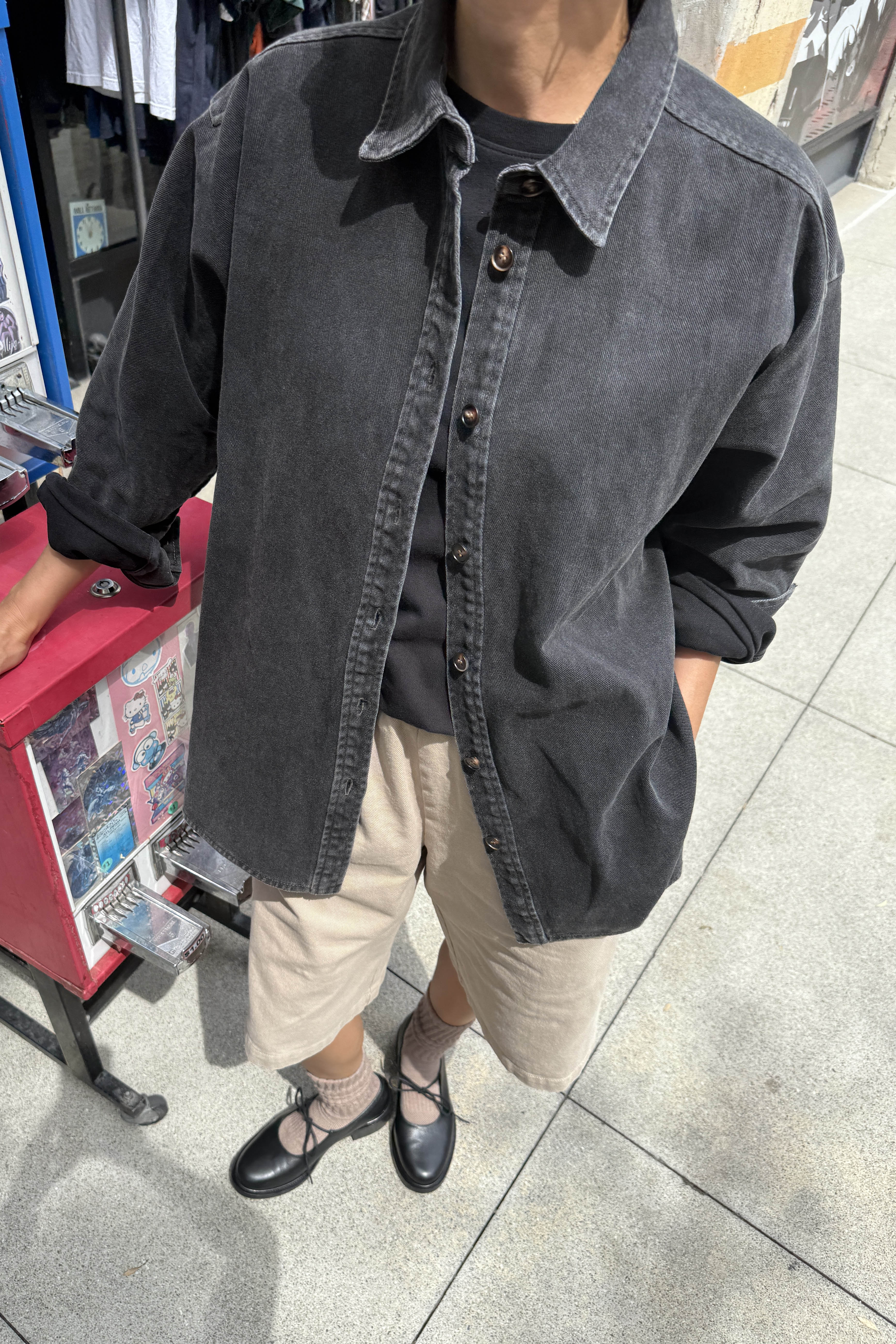 Theo Jacket - Black Denim