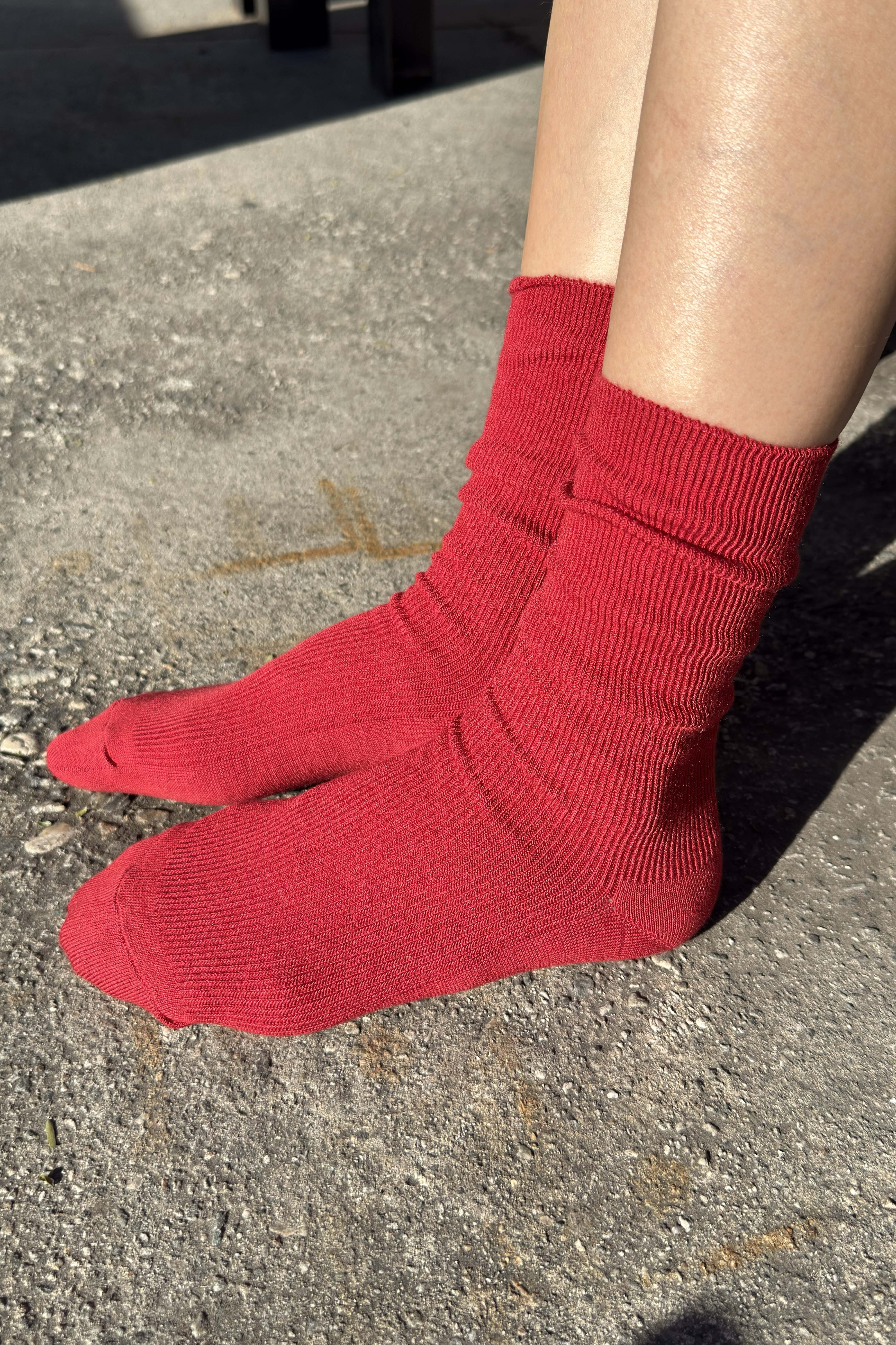 Trouser Socks - Tuscan Red - Image 3