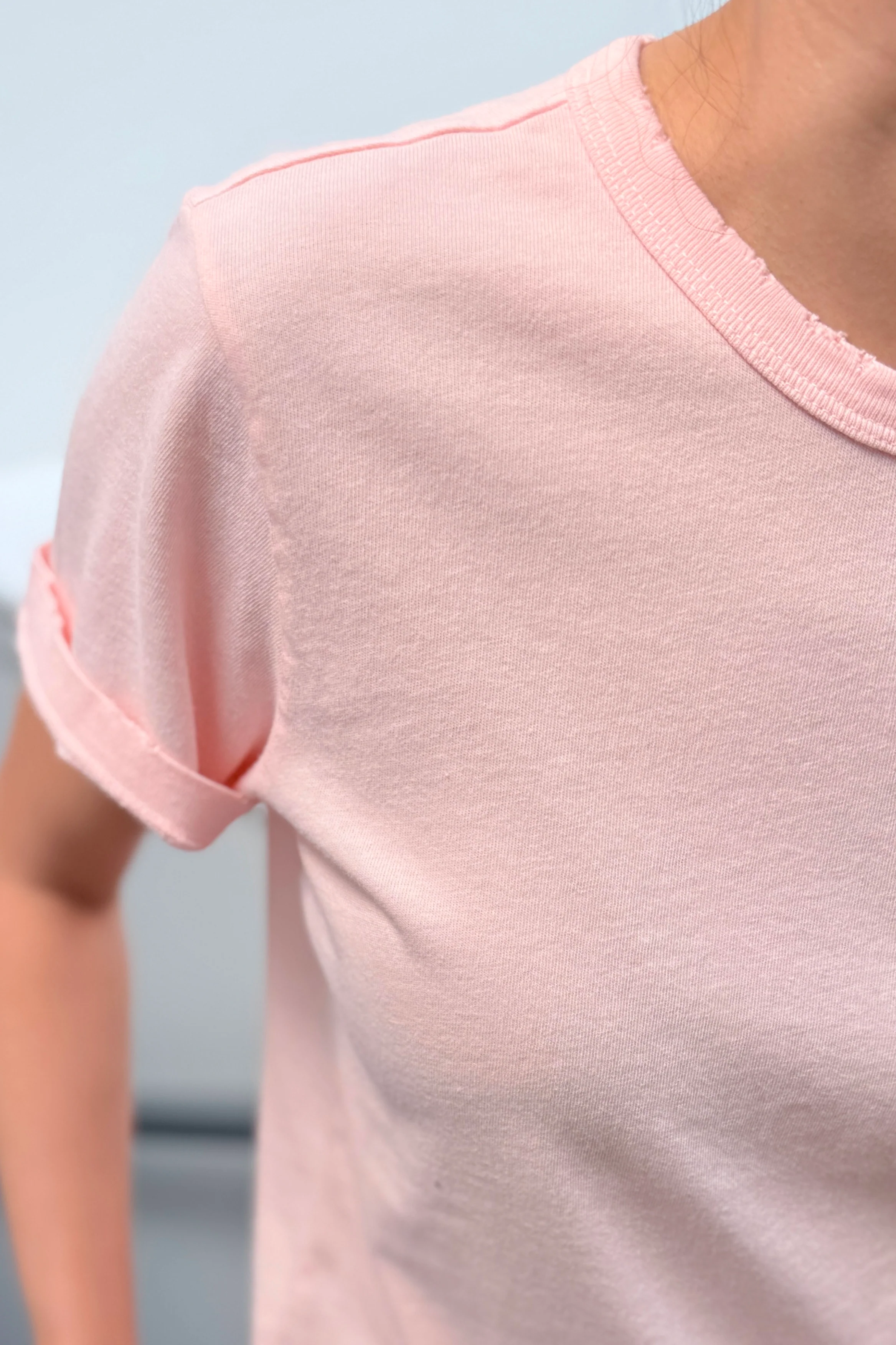 Vintage Boy Tee (Organic Cotton) - Baby Pink - Image 3