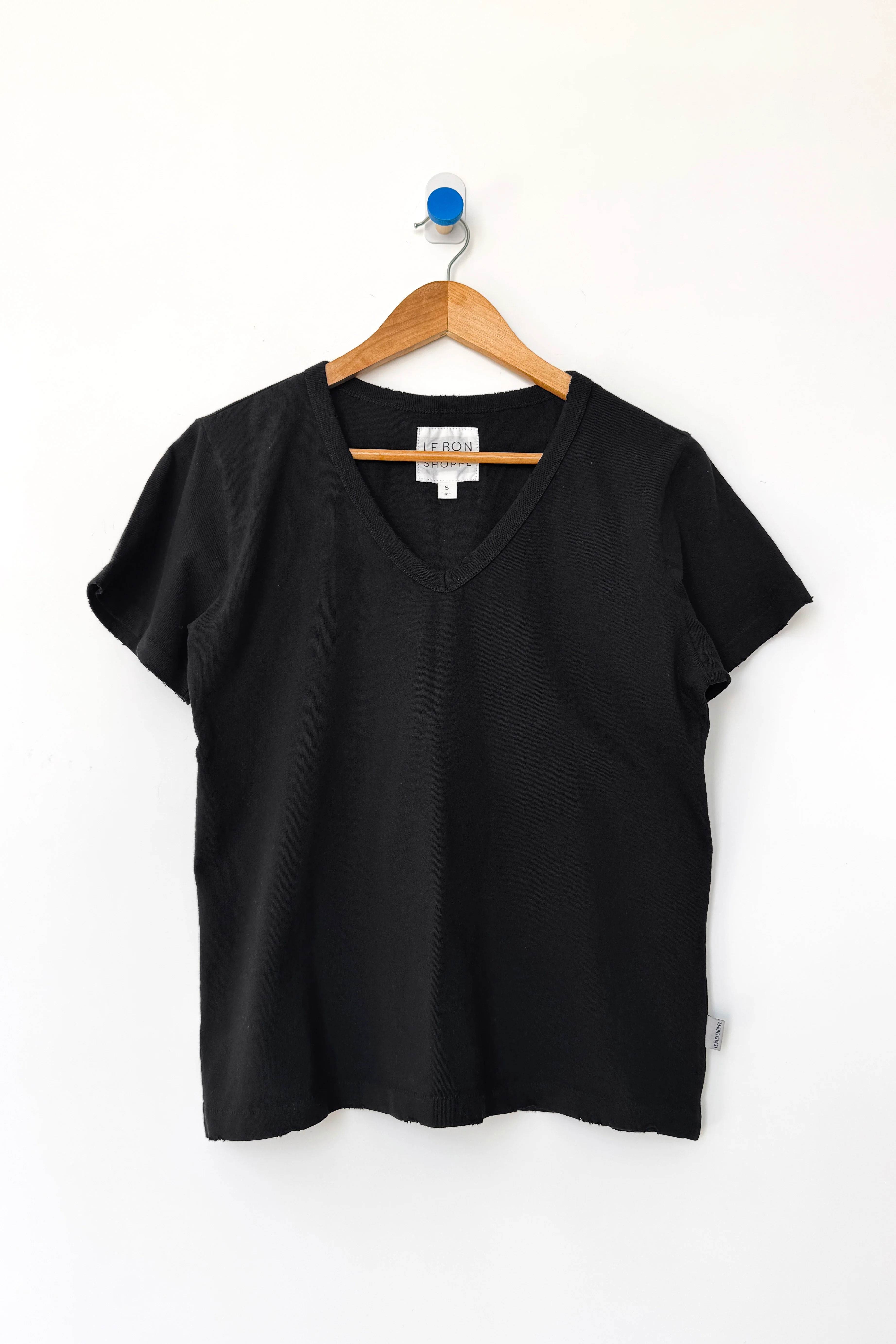 Vintage La Vie Tee (Organic Cotton) - True Black - Image 4