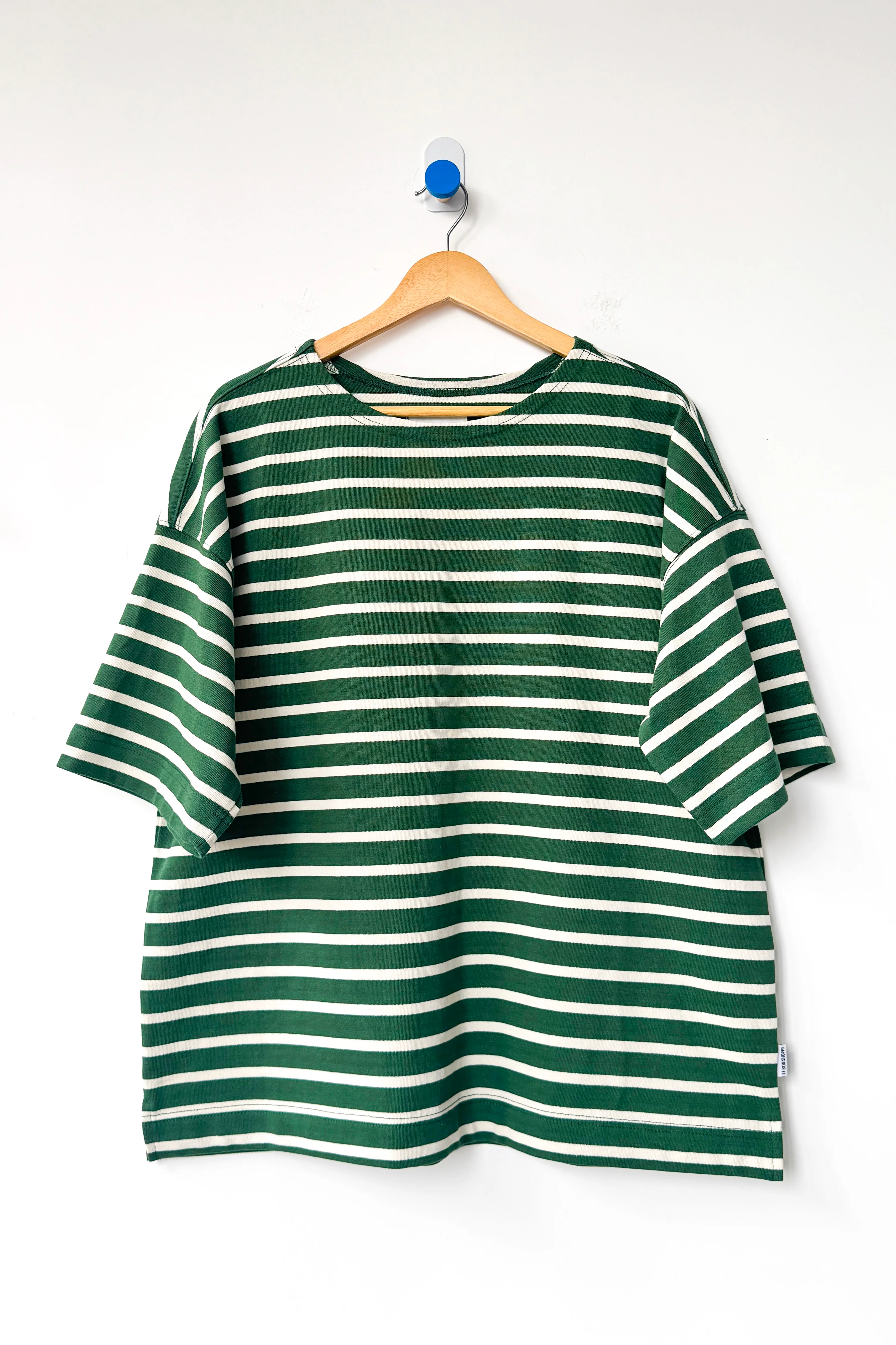 Voyage Tee - White Stripe on Pine - Image 4