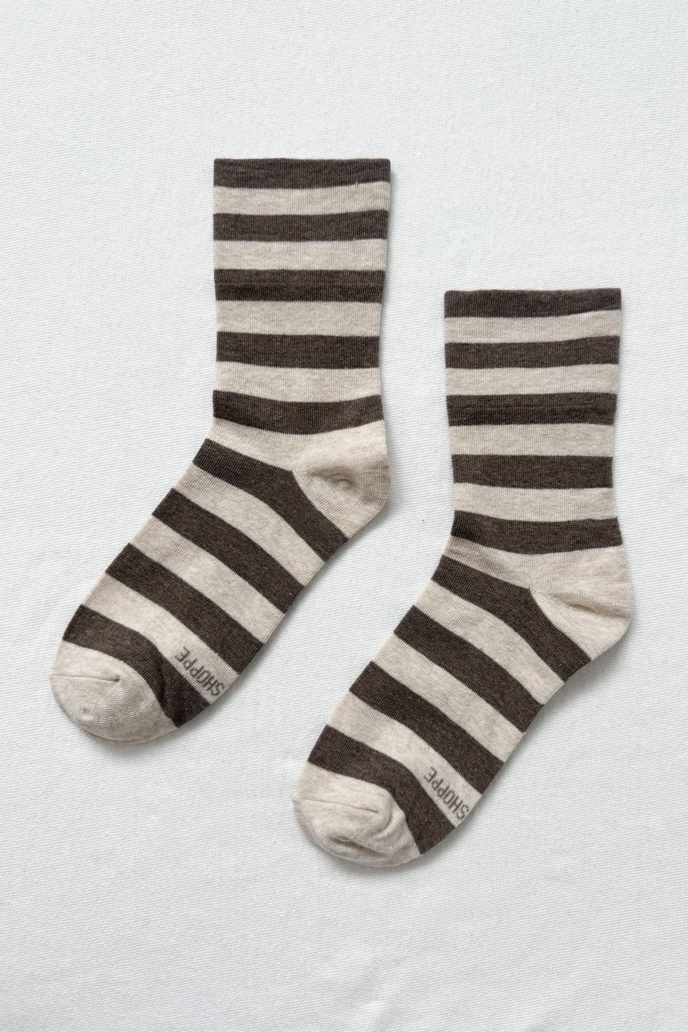 Wide Wally Socks - Wide / Brown Stripe - Image 4