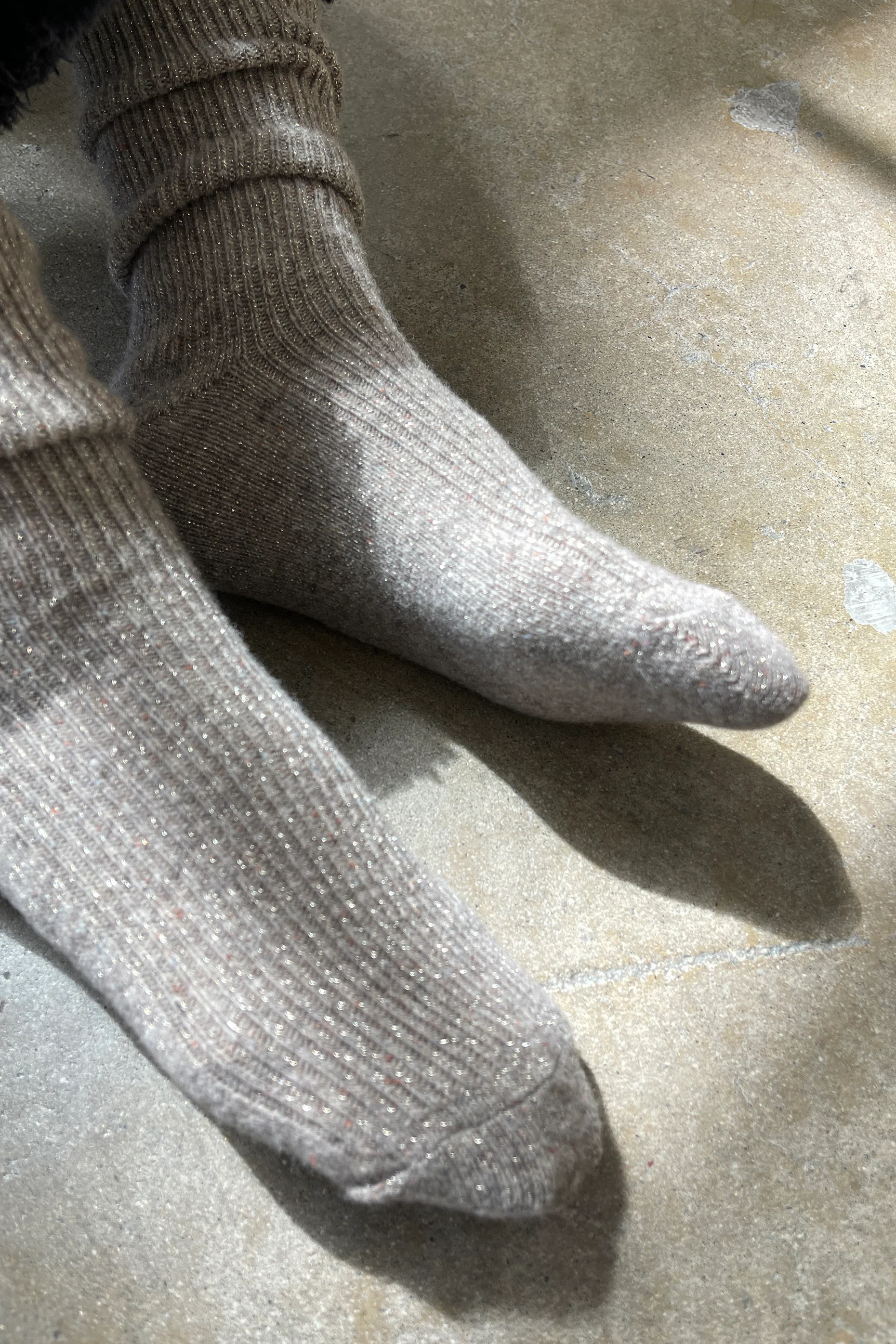 Winter Sparkle Socks - Nutmeg - Image 2