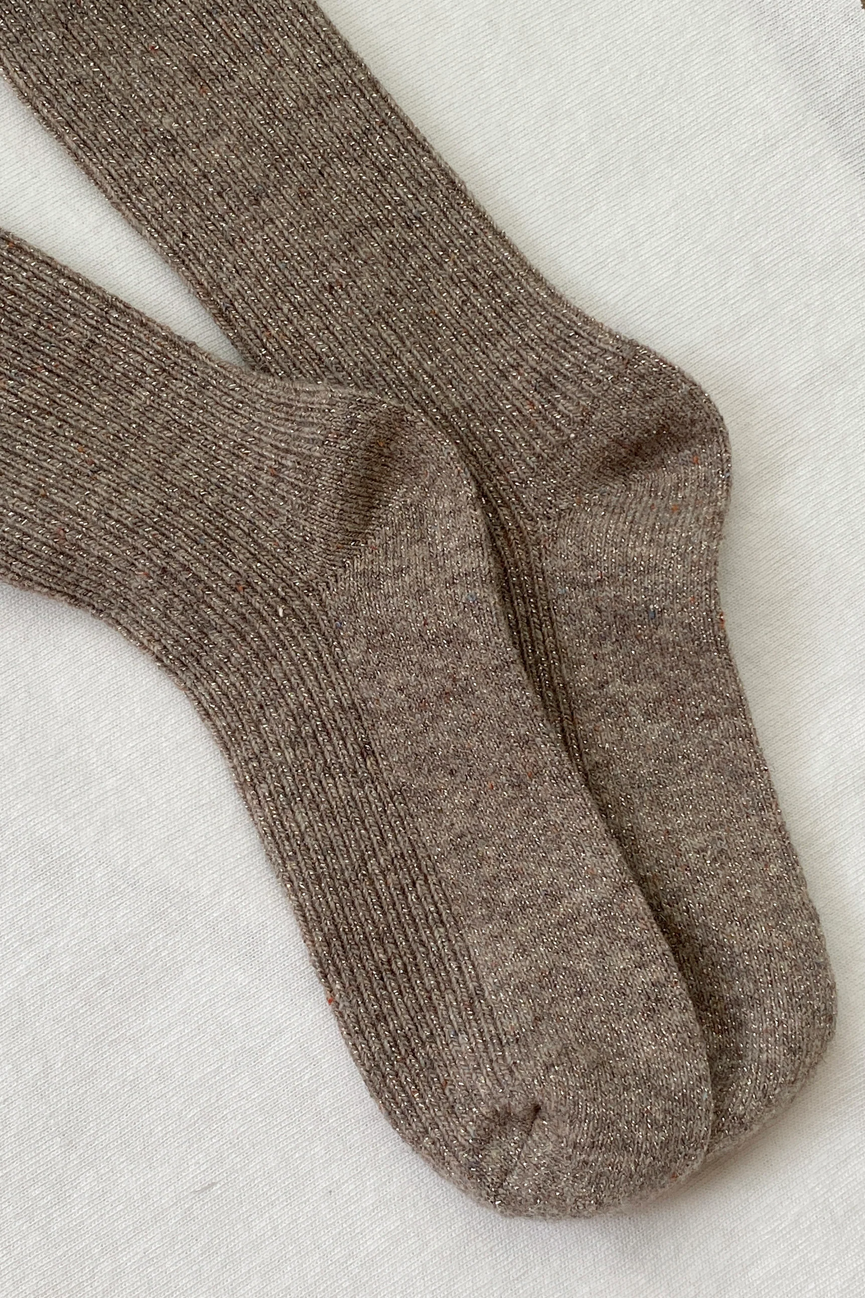 Winter Sparkle Socks - Nutmeg - Image 4