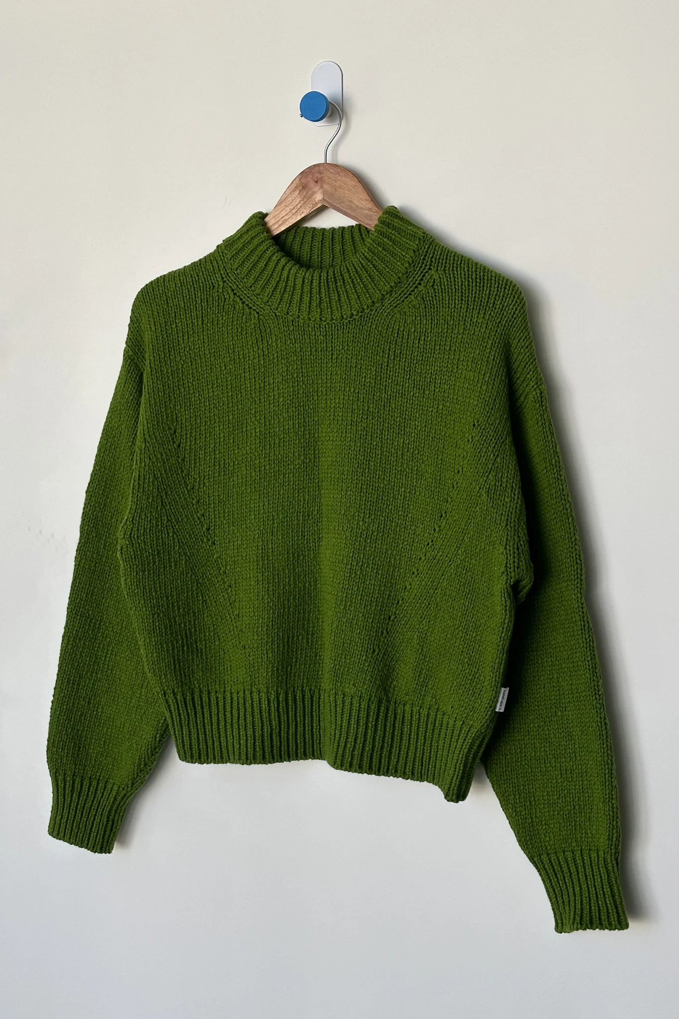 Zoe Cotton Sweater - Avocado - Image 4