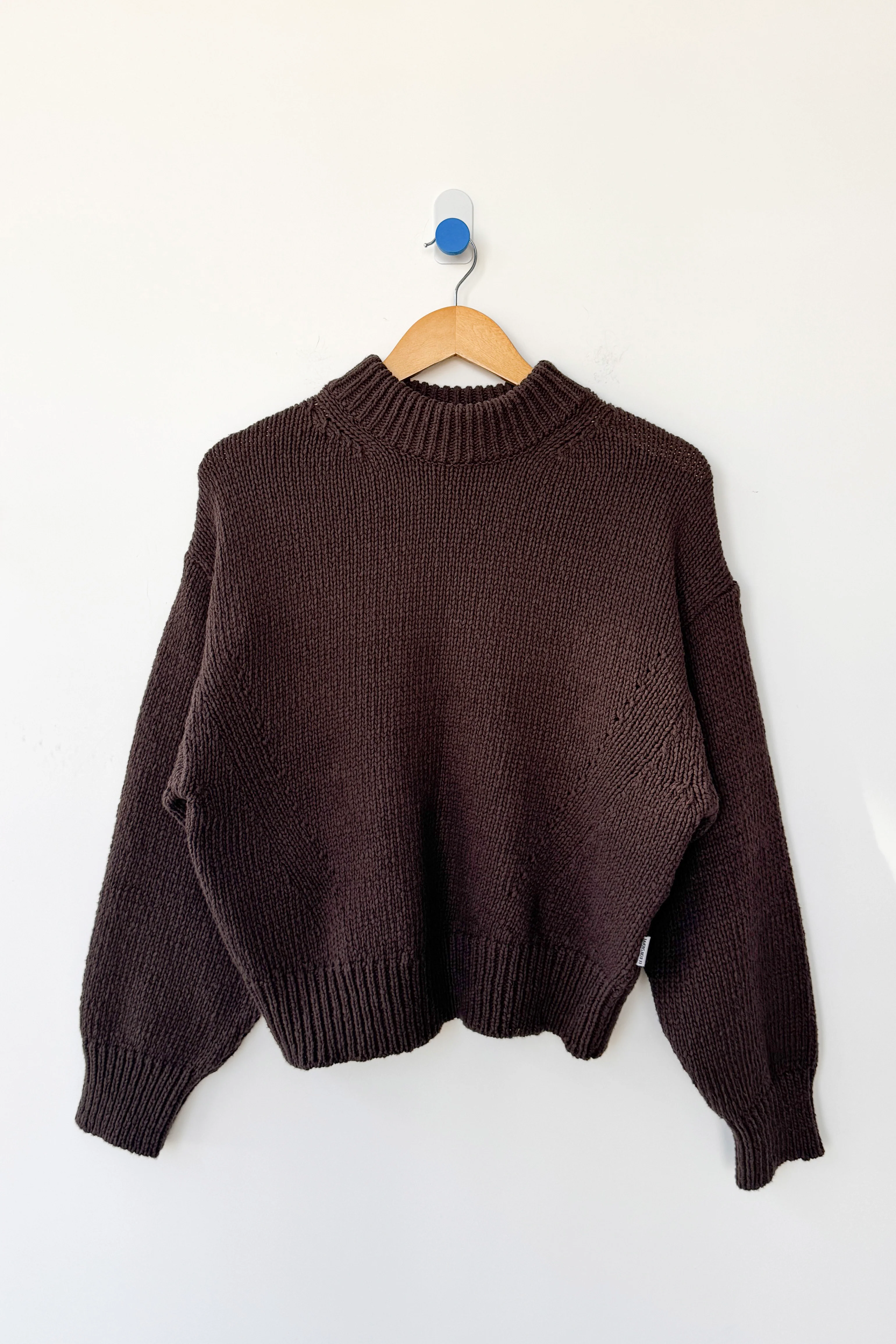 Zoe Cotton Sweater - Brown - Image 5